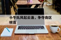 关于小牛队风起云涌，争夺南区榜首的信息